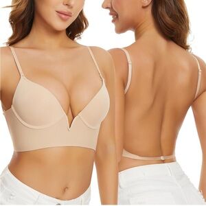 Chic Nude Plunge Bra